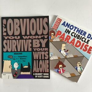 2 Vintage DILBERT comic books